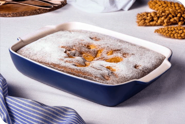 Clafoutis de Pêra e Damasco